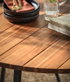 Dehner Garten-Esstische - Dining-Tisch Venezia, Ø120/H75 cm Braun