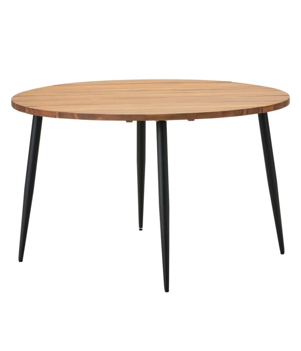 Dehner Garten-Esstische - Dining-Tisch Venezia, Ø120/H75 cm Braun