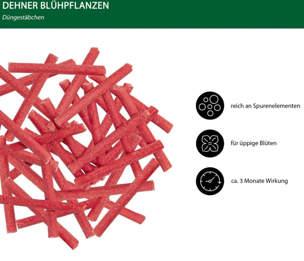 Dehner Universaldünger|Blumendünger - Düngestäbchen für Blühpflanzen, 30 Stück