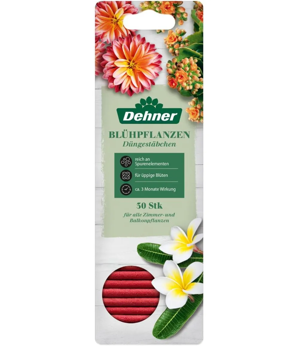 Dehner Universaldünger|Blumendünger - Düngestäbchen für Blühpflanzen, 30 Stück