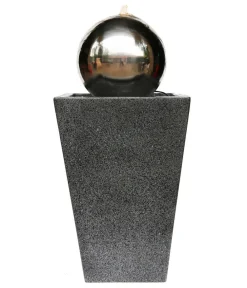 Dehner Gartenbrunnen > Edelstahl-Gartenbrunnen Kioto, ca. B34/H83/T34 cm