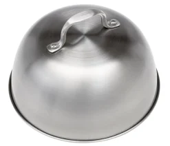 Dehner Edelstahl-Grillglocke, ca. ∅15,8/H9,5 cm Silber