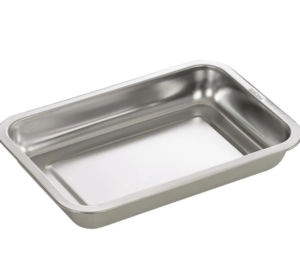 Dehner Grillzubehör > Edelstahl-Grillschale, ca. B22/H4,5/T32 cm