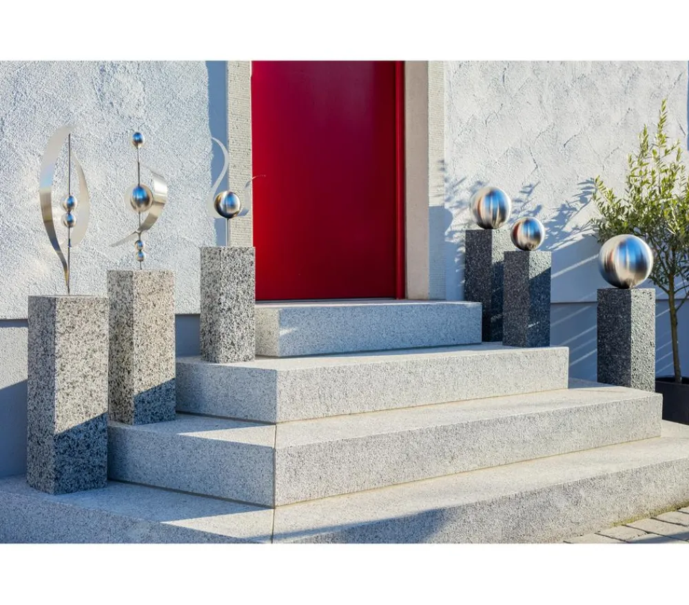 Dehner Gartenkugeln & Glas Deko|Gartenzwerge & Gartenfiguren > Edelstahlkugel, gebürstet