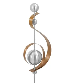 Dehner Windspiele & Gartenstecker - Edelstahl-Skulptur Klefo, ca. B19/H67/T10 cm Kupfer