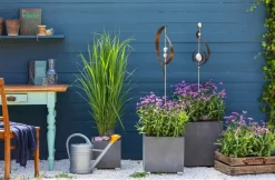 Dehner Windspiele & Gartenstecker - Edelstahl-Skulptur Klefo, ca. B19/H67/T10 cm Kupfer