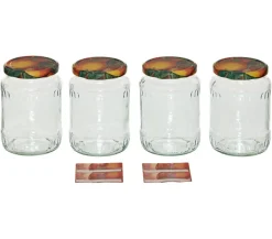 Dehner Einkochautomaten & Zubehör > Einkochglas, 720 ml, 4er-Set