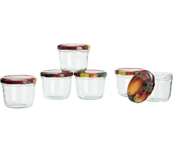 Dehner Einkochautomaten & Zubehör - Einkochglas, 230 ml, 6er-Set Transparent