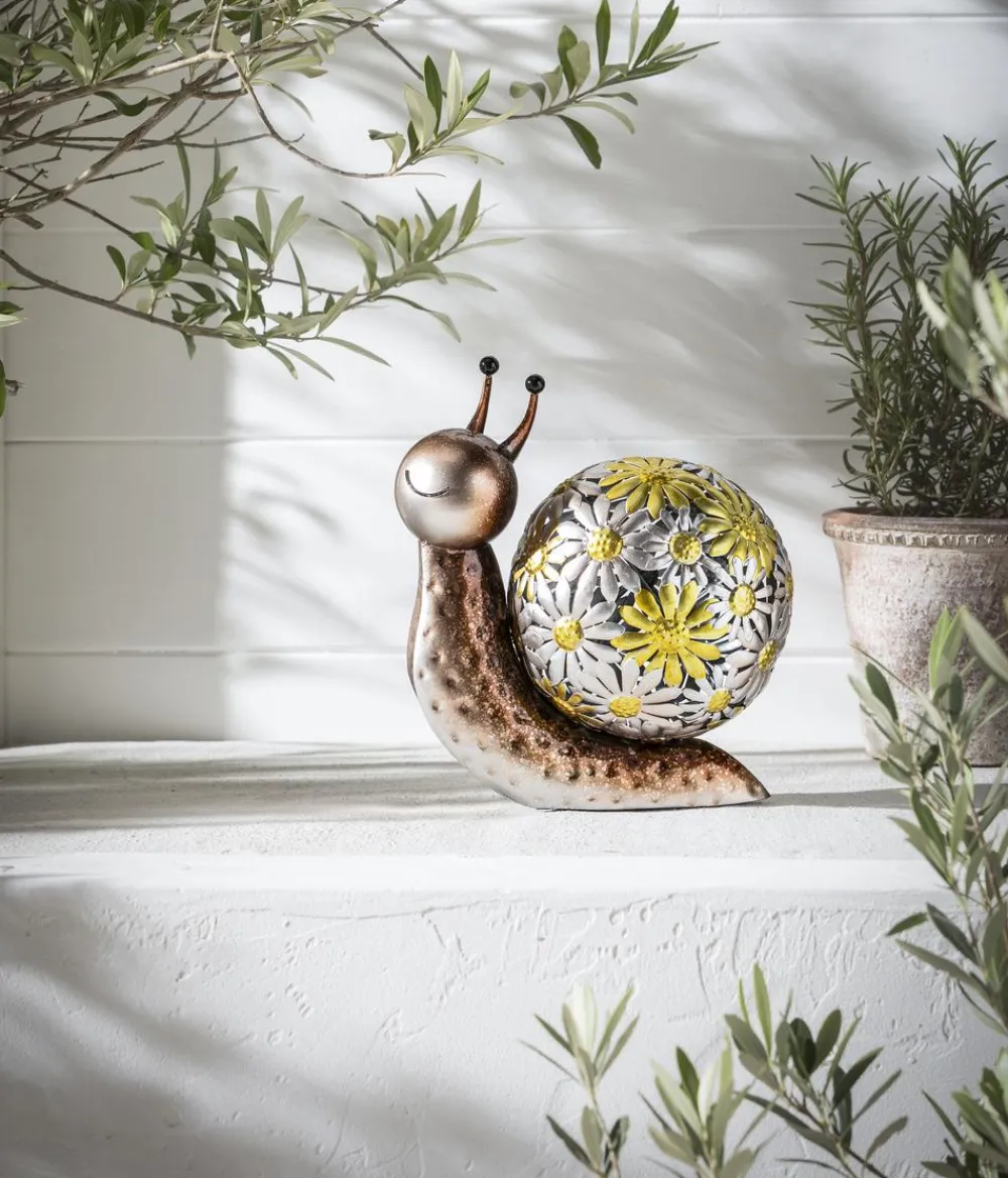 Dehner Gartenzwerge & Gartenfiguren > Eisen-Schnecke, ca. B23/H25/T13 cm
