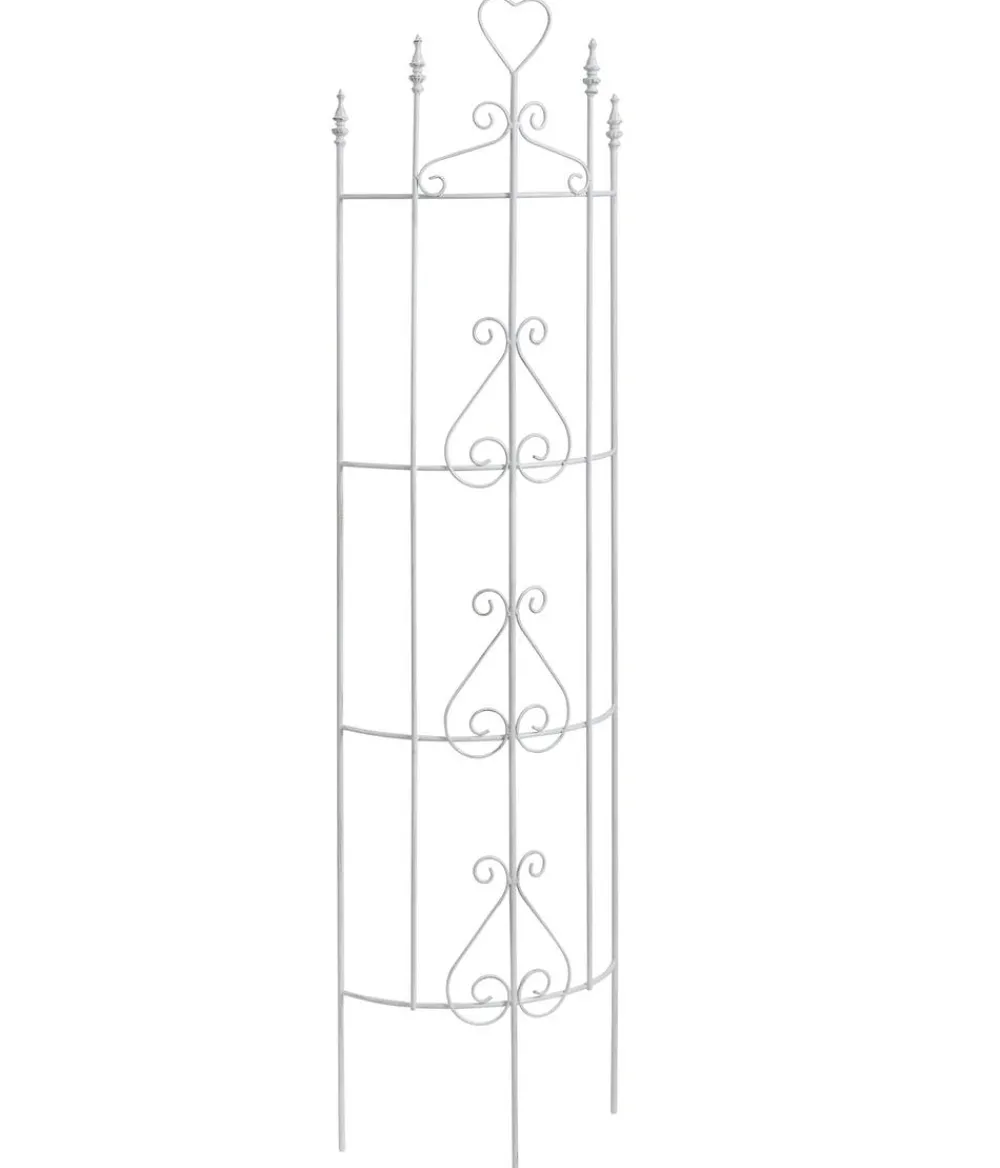 Dehner Rankgitter & Obelisken - Fallrohrspalier Birmingham, ca. B44/H180/T18,5 cm Weiß