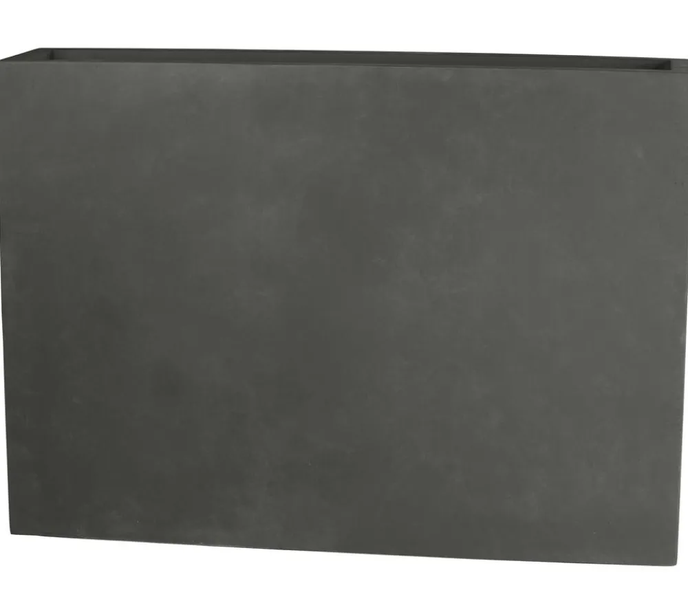 Dehner Pflanzkübel & Blumenkästen - Fiberglas-Kasten, rechteckig, , ca. B118/H85/T26 cm Grau