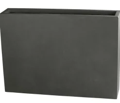Dehner Pflanzkübel & Blumenkästen - Fiberglas-Kasten, rechteckig, , ca. B118/H85/T26 cm Grau