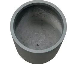 Dehner Vasen|Pflanzkübel & Blumenkästen - Fiberglas-Topf Curved, rund, Anthrazit