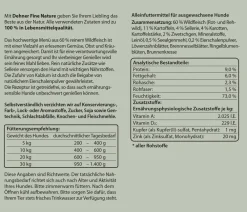 Dehner Fine Nature Nassfutter Hund > Nassfutter für Hunde Adult, Wild mit Sellerie, Karotten & Zwetschgen