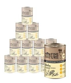 Dehner Fine Nature Nassfutter für Hunde Adult, Huhn mit Karotten, Brokkoli & Basilikum Online