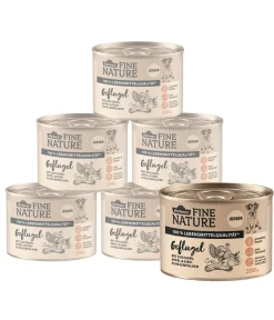 Dehner Fine Nature Nassfutter Hund > Nassfutter für Hunde Junior, Geflügel mit Zucchini, Apfel & Eierschalenpulver