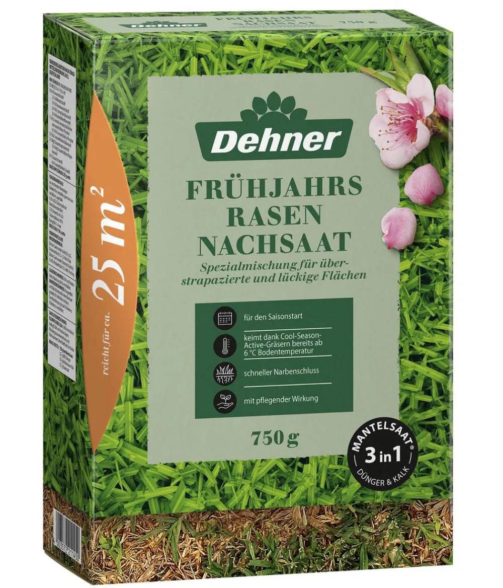 Dehner Rasensamen - Frühjahrsrasen-Nachsaat, 750 g