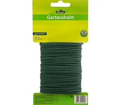 Dehner Rankhilfen Bindematerial - Gartendraht gummiert, ca. 40 m Grün