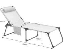 Dehner Gartenliege Mallorca, ca. B71/H112/T232 cm Grün Online
