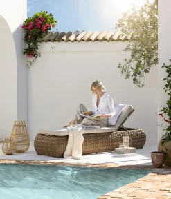 Dehner Loungemöbel|Relaxliegen > Gartenliege Tulum, ca. B60/H94/T195 cm