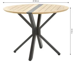 Dehner Balkonmöbel-Sets|Esstisch-Gruppen > Gartenmöbelset Montevideo, 5-teilig