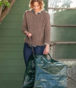 Dehner Gartensack Pop-Up Kehrkante, 150 l Dunkelgrün New