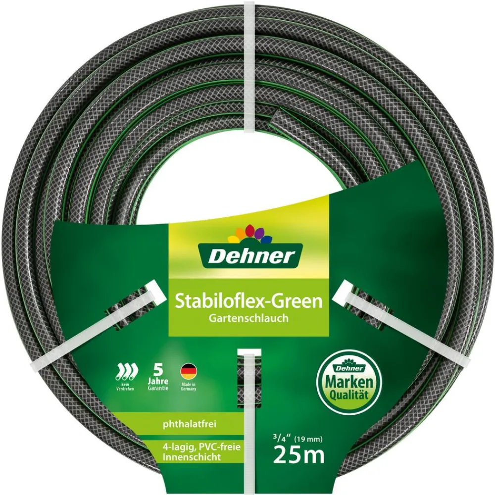 Dehner Gartenschläuche & Zubehör - Gartenschlauch Stabiloflex Grün