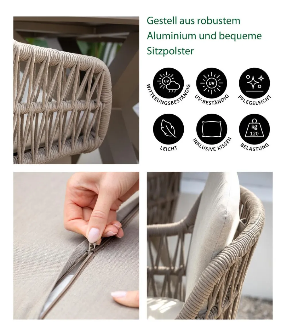 Dehner Garten- & Loungesessel|Gartenstühle Aluminium > Gartenstuhl Marseille