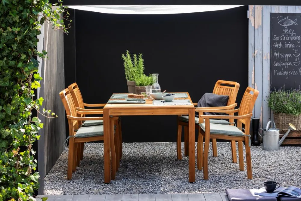 Dehner Garten-Esstische|Gartentische Holz - Gartentisch Lima, ca. B160/H75/T90 cm Braun