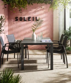 Dehner Garten-Esstische|Gartentische Aluminium > Gartentisch Nancy, ca. B160/H75/T90 cm