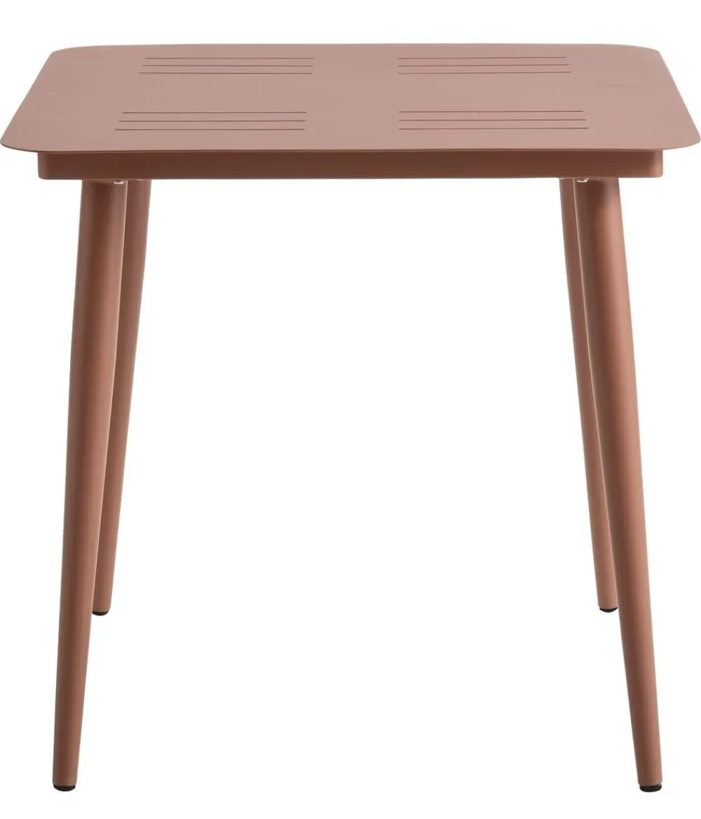 Dehner Gartentisch Paris, ca. B75/H73/T75 cm Terrakotta New