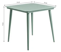 Dehner Garten-Esstische|Balkontische - Gartentisch Paris, ca. B75/H73/T75 cm Grün