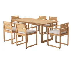 Dehner Gartentisch Port-au-Prince, ca. B180/H77/T90 cm Braun Clearance