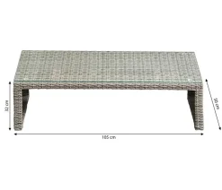 Dehner Loungemöbel|Gartenlounge-Sets - Geflecht-Lounge Rom, 4-teilig