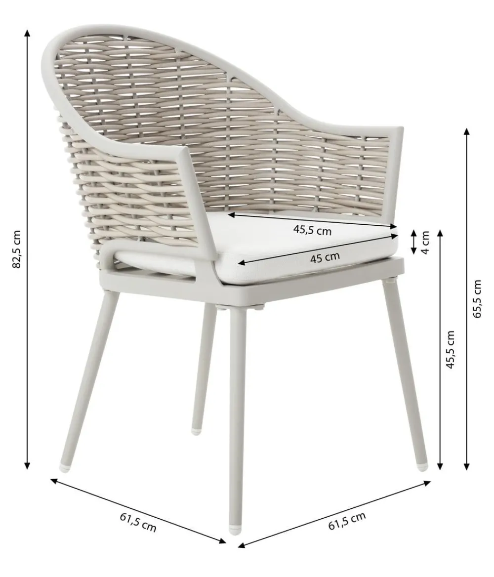 Dehner Garten- & Loungesessel|Gartenstühle Aluminium > Geflechtsessel Barcelona