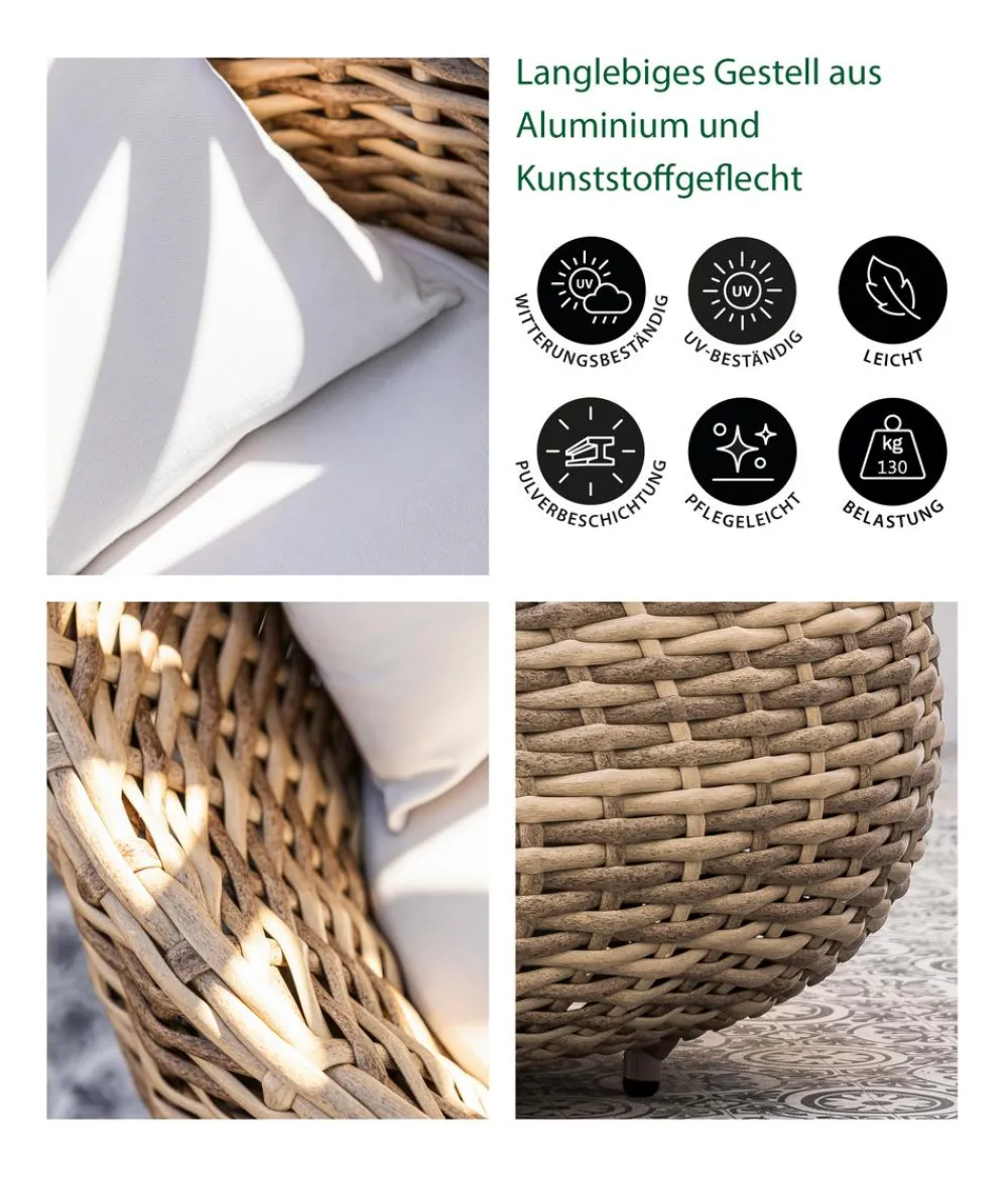 Dehner Geflechtsessel Tulum, ca. B95/H76/T97 cm Online