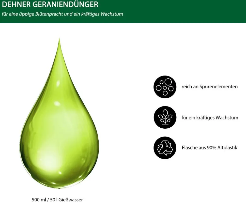 Dehner Blumendünger|Spezialdünger > Geranien-Dünger, flüssig, 500 ml