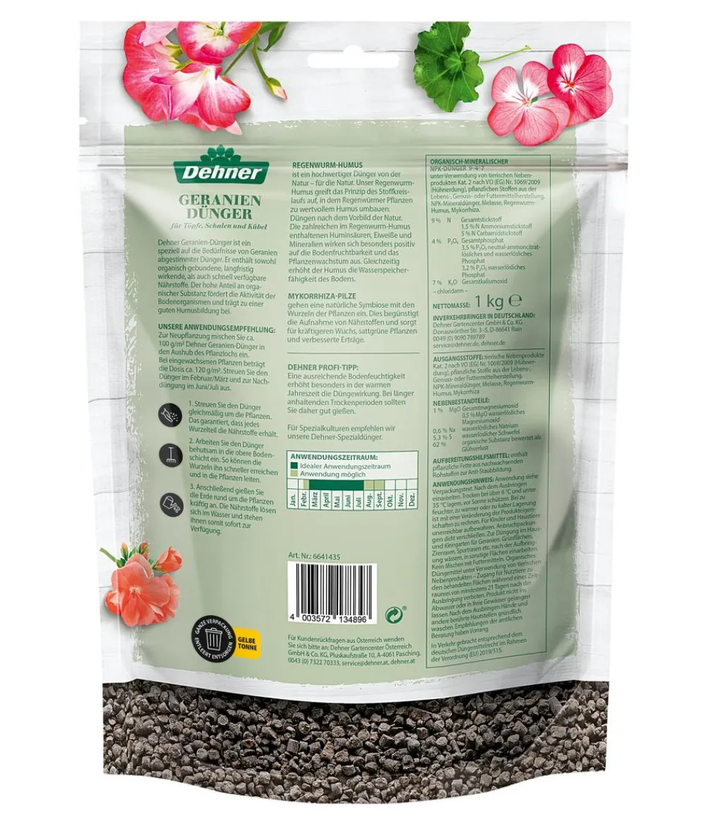 Dehner Geranien-Dünger, 1 kg Outlet