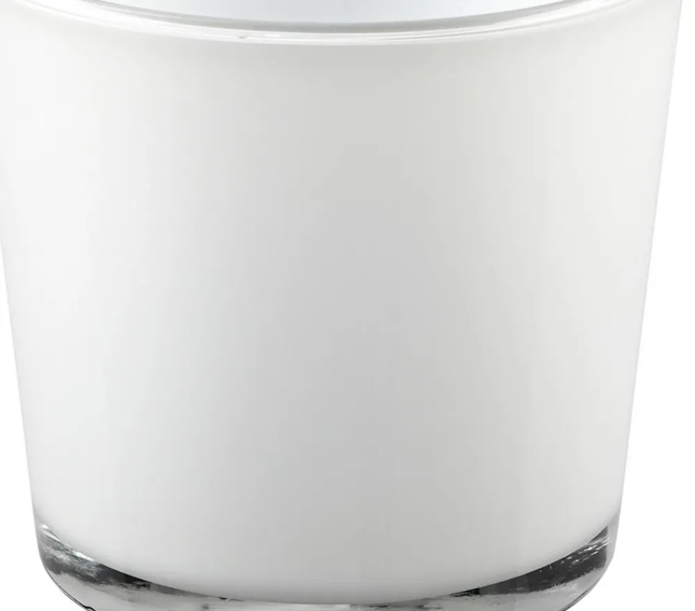 Dehner Blumentöpfe & Übertöpfe - Glas-Übertopf Conner, konisch Weiß