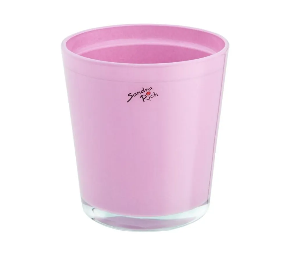 Dehner Glas-Übertopf, konisch, ca. Ø12 cm Zartrosa Best