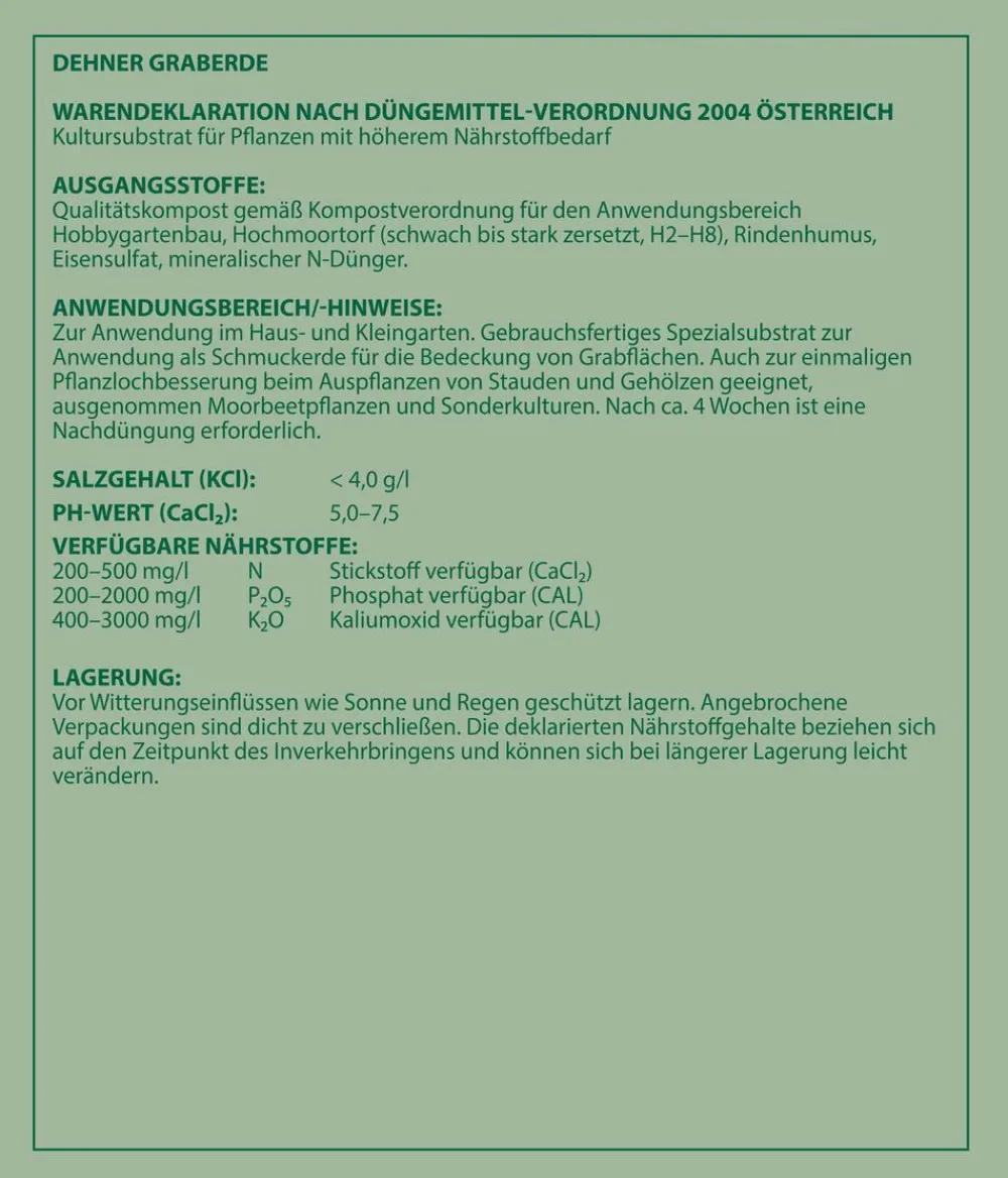Dehner Spezialerde > Graberde, 40 l