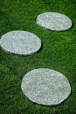 Dehner Mähkanten & Beetkanten|Steine & Terrassenplatten > Granit Bodenplatte, grau/granit, Ø 35 cm