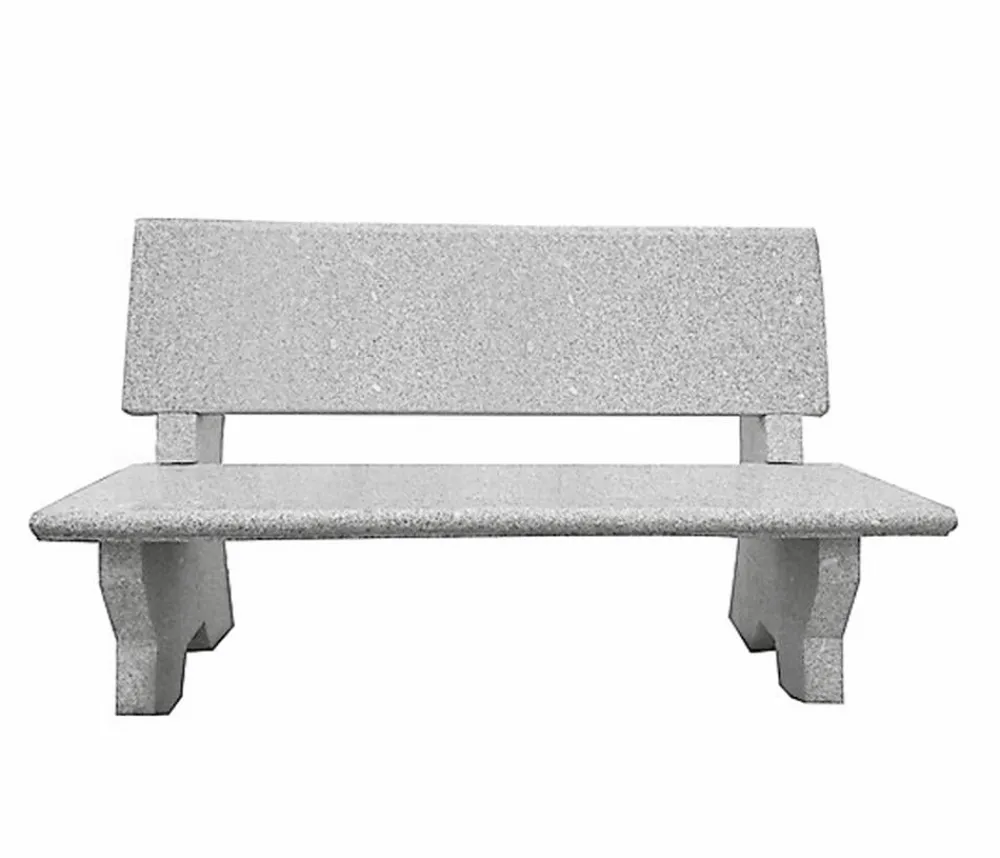 Dehner 2-Sitzer Gartenbänke|Gartenbänke Stein - Granit-Gartenbank, , ca. B120/H75/T50 cm Grau
