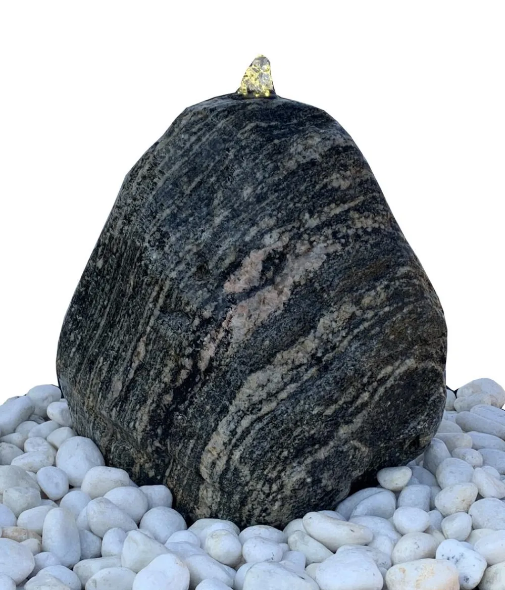 Dehner Gartenbrunnen - Granit-Gartenbrunnen River Rock, ca. H35 cm