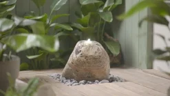 Dehner Gartenbrunnen - Granit-Gartenbrunnen River Rock, ca. H35 cm