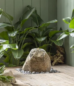 Dehner Gartenbrunnen - Granit-Gartenbrunnen River Rock, ca. H35 cm