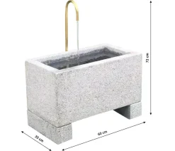 Dehner Gartenbrunnen > Granit-Gartenbrunnen Salzburg, ca. B60/H72/T35 cm