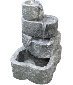 Dehner Gartenbrunnen > Granit-Gartenbrunnen Wasserfall, ca. H65 cm