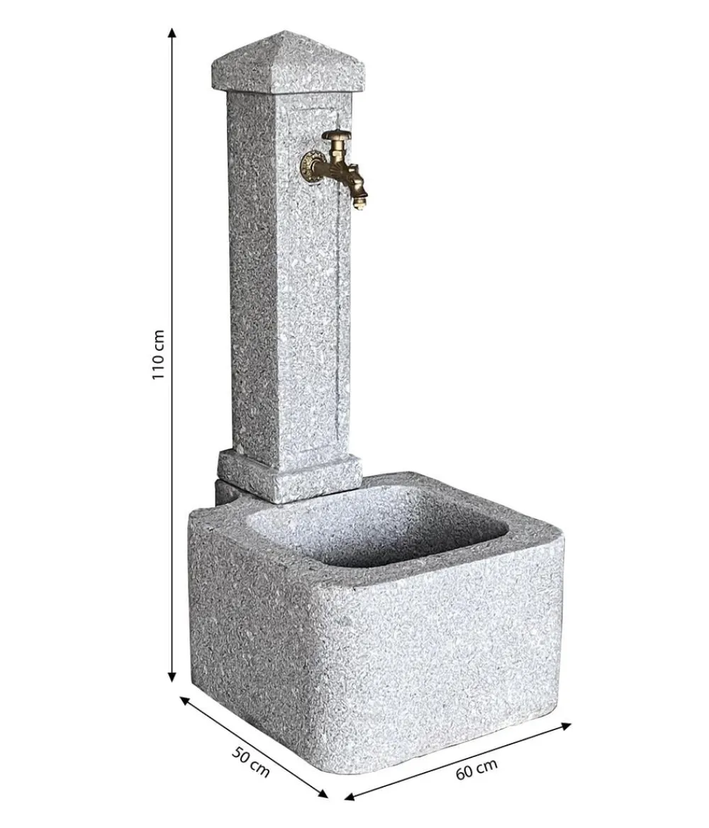 Dehner Gartenbrunnen > Granit-Gartenbrunnen Graz, ca. H110 cm