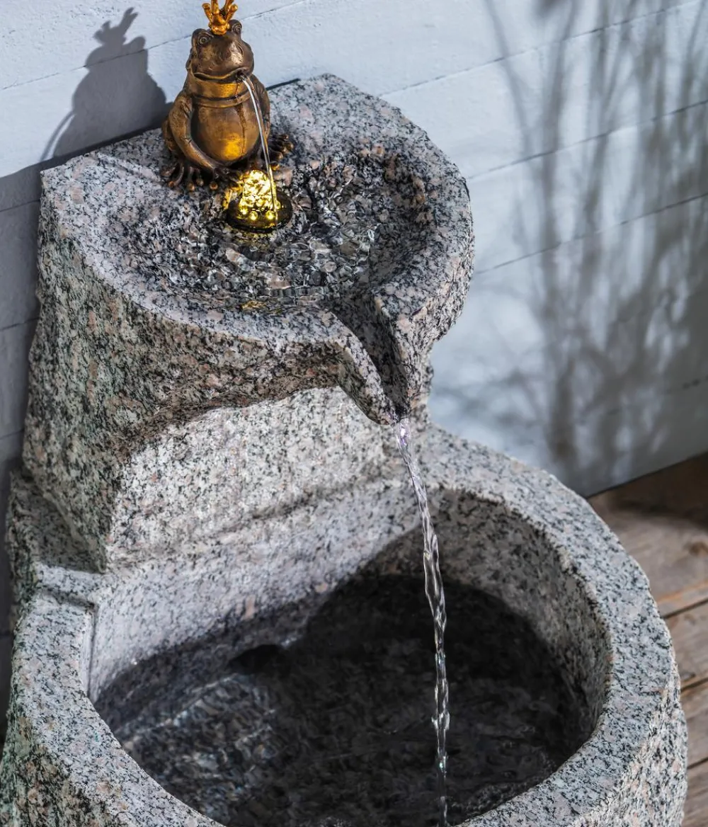 Dehner Granit-Gartenbrunnen Froschkönig, ca. Ø50/H55 cm Best